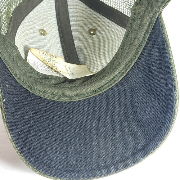 Patagonia Smallmouth Lopro Logo OS Green Adjustable Snapback Trucker Cap Hat - Picture 8 of 9